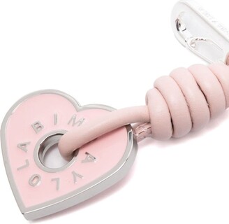 Bimba y Lola Logo-Embossed Heart-Charm Keyring - ShopStyle