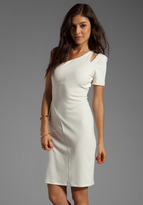 Thumbnail for your product : Halston One Sleeve Dress With Shoulder Cut Out
