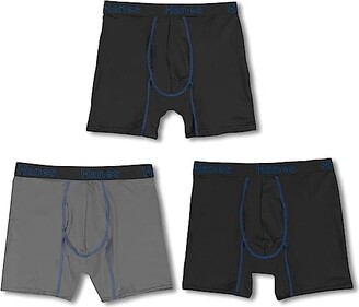 Hanes Men's Comfort Flex Fit Lightweight Mesh Boxer Brief 3-Pack  (Black/Gray) Men's Underwear - ShopStyle