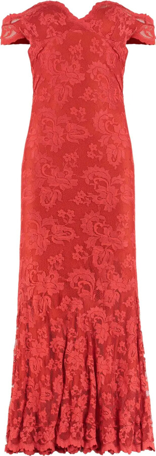 Balensi Sandra off-shoulder maxi dress