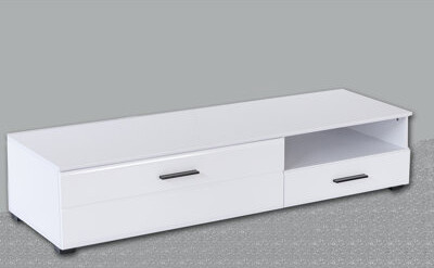 Ebern Designs Vusher 1D1SL-W Vusher 1SW-O TV Console. Accommodates up to a 65\