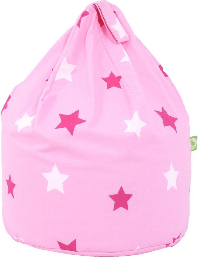 Bean Lazy Cotton Pink Stars Bean Bag Large Size ShopStyle