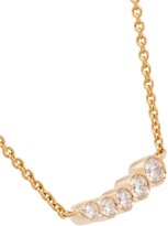 Thumbnail for your product : Sophie Bille Brahe 18kt yellow gold Lune diamond necklace