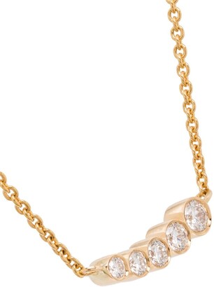 Sophie Bille Brahe 18kt yellow gold Lune diamond necklace