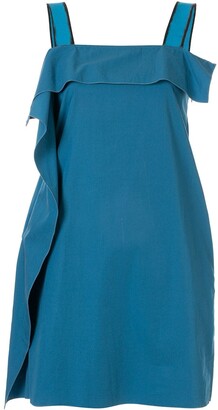 Bottega Veneta Pre-Owned Flap Detail Mini Dress