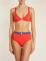 Thumbnail for your product : Solid & Striped The Josephine Triangle Bikini Top - Womens - Red