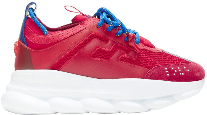 versace shoes red