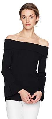 Max Studio Women's Off The Shoulder Flared Sleeve Sweater