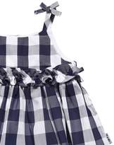 Thumbnail for your product : Il Gufo Jersey Bodysuit & Gingham Poplin Dress