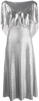 Thumbnail for your product : Paco Rabanne Mesh Panel Midi Dress