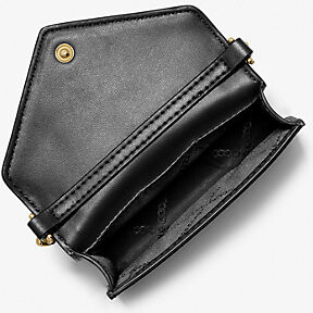 Jet Set Small Saffiano Leather Envelope Crossbody Bag