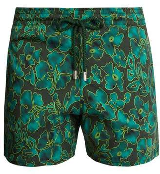 Vilebrequin Moorise Natural Flowers Print Swim Shorts - Mens - Green