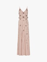 Thumbnail for your product : Adrianna Papell Beaded Sleeveless Mesh Gown, Cameo
