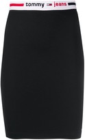 Thumbnail for your product : Tommy Jeans Logo Tape Fitted Bodycon Skirt