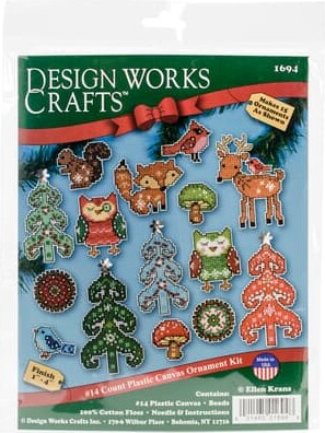 Designworks Design Works™ Woodland Friends Cross Stitch Ornament Kit
