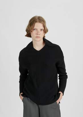 Zucca Wool Rib Stitch Sweater Black