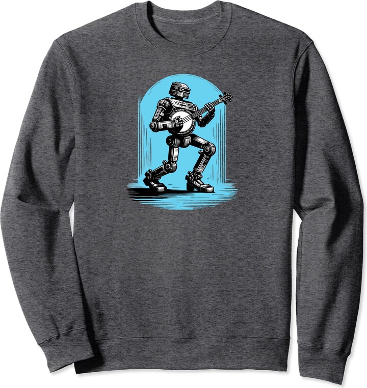 Giant Step Design Co. Robot Banjo Android Dude Futuristic Bluegrass ...