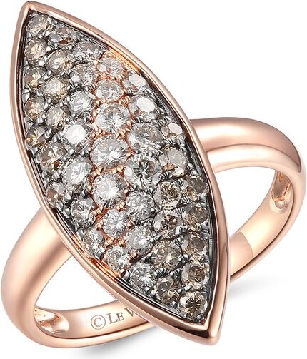 LeVian 14K Rose Gold 1.09 ct. tw. Diamond Cocktail Ring