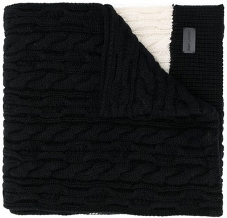 Saint Laurent Cable Knit Long Scarf