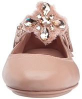 Thumbnail for your product : Tory Burch Minnie Two-Way Embellished Ballet Women's Dress Flat Shoes