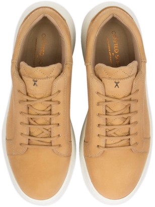 Crafted Society Matteo Low Sneaker - All Tan Nubuck Calf Leather / White Outsole