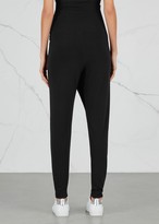 Thumbnail for your product : Crea Concept Black Wrap-effect Jersey Trousers
