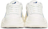Thumbnail for your product : Joshua Sanders White and Blue Chunky Sole Sneakers