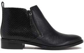 MICHAEL Michael Kors Snake-Effect And Smooth Leather Ankle Boots