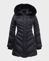 Thumbnail for your product : Gorski Apres-Ski Chevron Jacket w/ Detachable Lamb Shearling Hood Trim