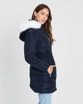 Thumbnail for your product : Dorothy Perkins Luxe Belted Padded Coat