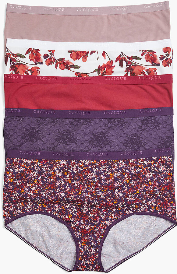 Lane Bryant Cotton Full Brief Panty 5 Pack ShopStyle Plus Size