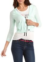 Thumbnail for your product : Charlotte Russe V-Neck Cropped Cardigan
