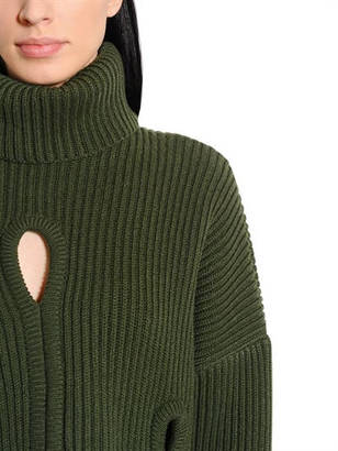 Antonio Berardi Wool & Cashmere Sweater W/ Cut Out