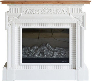 Bloomsbury Market French retro electric fireplace with simulated flames