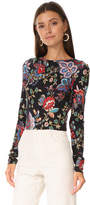 Thumbnail for your product : Alice + Olivia Delaina Long Sleeve Crop Top