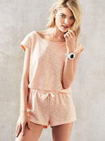Thumbnail for your product : Victoria's Secret French Terry Marled Keyhole Romper
