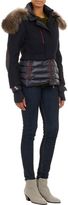 Thumbnail for your product : Moncler Women's Fur-Collar Layered Mended Jacket-Blue