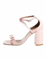 Thumbnail for your product : Tabitha Simmons Leather Bow Accents Sandals Pink