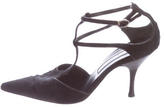Thumbnail for your product : Sergio Rossi Ponyhair T-Strap Pumps
