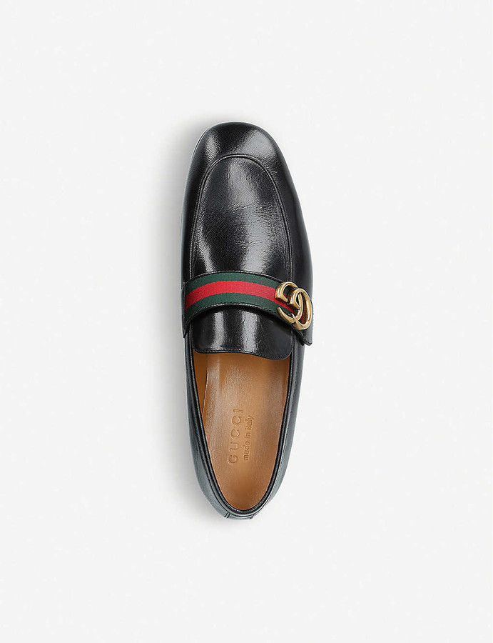 donnie web leather loafer