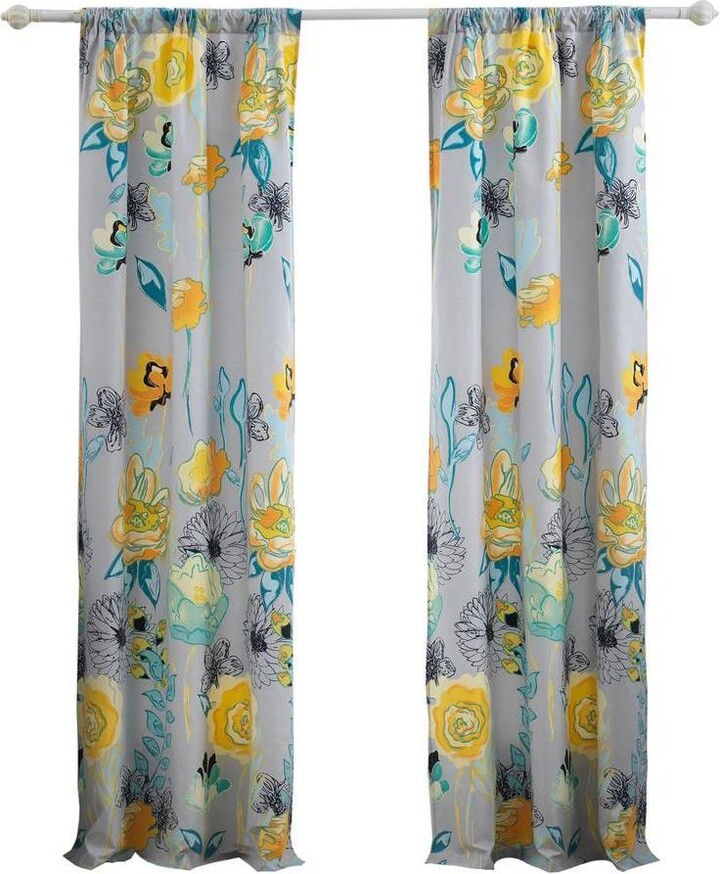 Greenland Home Fashions Greenland Home Fashion Watercolor Dream Curtains 42x84\