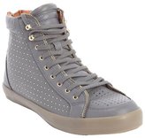 Thumbnail for your product : Rebecca Minkoff charcoal studded leather 'Seta' hi-top sneakers