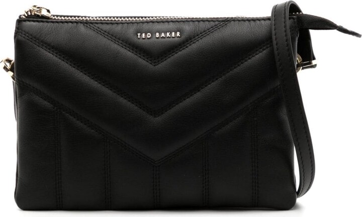 Ted Baker Golnaz Saffiano Leather Bar Detail Cross Body Bag in
