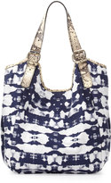 Thumbnail for your product : Twelfth St. By Cynthia Vincent Berkley Python-Print Tie Dye Satchel Bag