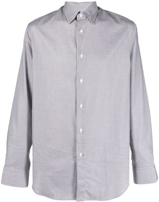 Brioni Shirt Men’s 3XL 85% Silk & 15% Wool Bordeaux/Flannel BNWT RRP £900 