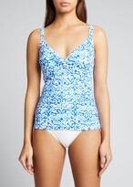 Thumbnail for your product : Tommy Bahama Scrolls Twist-Front Tankini Top