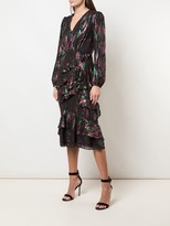 Thumbnail for your product : Saloni Long-Sleeve Ruffle Dress