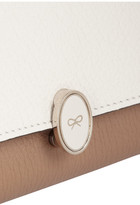 Thumbnail for your product : Anya Hindmarch Bathurst elaphe-trimmed textured-leather shoulder bag