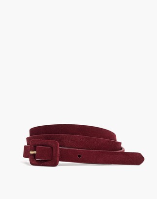 Madewell Suede Covered Buckle Belt