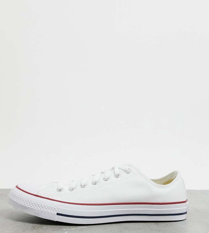 Converse Chuck Taylor All Star Ox Wide Fit trainers in white